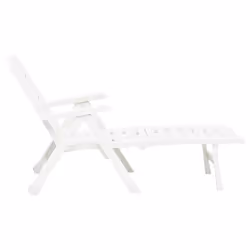 VidaXL 48754 sedia da esterno Salone Seduta imbottita Plastica Bianco - Vista aggiuntiva 5