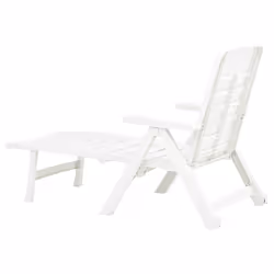 VidaXL 48754 sedia da esterno Salone Seduta imbottita Plastica Bianco - Vista aggiuntiva 6