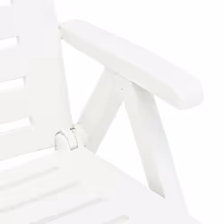 VidaXL 48754 sedia da esterno Salone Seduta imbottita Plastica Bianco - Vista aggiuntiva 8