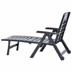 VidaXL 48756 sedia da esterno Salone Seduta imbottita Plastica Antracite - Vista aggiuntiva 6