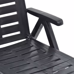 VidaXL 48756 sedia da esterno Salone Seduta imbottita Plastica Antracite - Vista aggiuntiva 8
