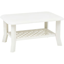 Vidaxl - Tavolino da Caffè, Tavolino basso Bianco 90x60x46 cm in Plastica