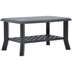Tavolino da Caffè, Tavolino basso Antracite 90x60x46 cm in Plastica Vidaxl