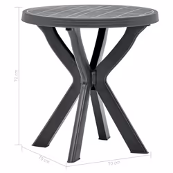 VidaXL 48798 tavolo da esterno Antracite - Vista aggiuntiva 5