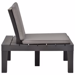 VidaXL 48826 sedia da esterno Terrazzo Seduta imbottita Plastica Marrone - Vista aggiuntiva 3