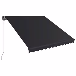 vidaXL Tenda da Sole Retrattile Manuale con LED 300x250 cm Antracite - Vista aggiuntiva 3