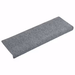 vidaXL Tappetini per scale autoadesivi 15 pz 65x21x4 cm Grigio chiaro bordo rettangolare - Vista aggiuntiva 3
