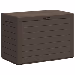 vidaXL Baule da Giardino Marrone 78x44x55 cm - Vista aggiuntiva 2