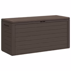 vidaXL Baule da Giardino Marrone 116x44x55 cm - Vista aggiuntiva 2