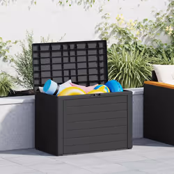Baule da Giardino Antracite 78x44x55 cmcod mxl 106983 - Vista aggiuntiva 2