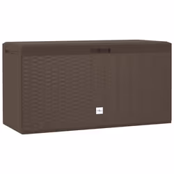 vidaXL Baule da Giardino Marrone 114x47x60 cm - Vista aggiuntiva 2