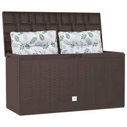 vidaXL Baule da Giardino Marrone 114x47x60 cm - Vista aggiuntiva 3