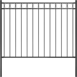 Recinzione da Giardino in Acciaio Nero Design a Cerchio varie dimensioni dimensioni : 1.7x1.2 m