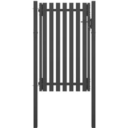 Vidaxl - Cancello per Recinzione in Acciaio 1x2 m Antracite 356244