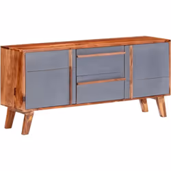Questa credenza in legno massello dal design pratico è perfetta per conferire una presenza classica al vostro spazio abitativ ...
