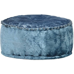 Vidaxl - Pouf Rotondo in Velluto 40x20 cm Blu 91106