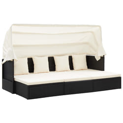 VidaXL 46156 letto per esterni Nero