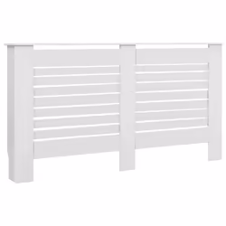 Coperture per Radiatori 2 pz Bianche 152x19x81,5 cm in MDFcod mxl 72269 - Vista aggiuntiva 3
