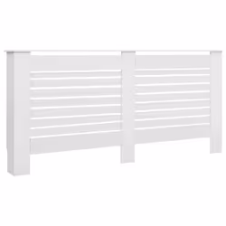 vidaXL Coperture per Radiatori 2 pz Bianche 172x19x81,5 cm in MDF - Vista aggiuntiva 3
