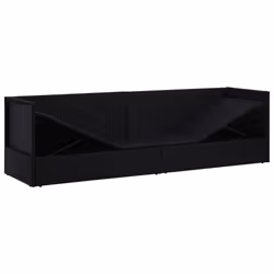 VidaXL 49391 sedia da esterno Terrazzo Seduta imbottita Polietilene, Malacca, Acciaio Nero, Crema, Bianco - Vista aggiuntiva 5