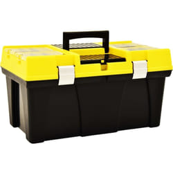 Cassetta degli Attrezzi in Plastica 595x337x316 mm Gialla Vidaxl 7509