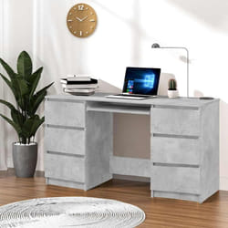 Contemporary studio office wooden drawers with 6 different colors dimensioni : Cemento