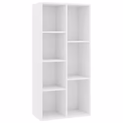 vidaXL Libreria Bianca 50x25x106 cm in Legno Multistrato - Vista aggiuntiva 2
