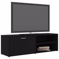 vidaXL Mobile Porta TV Nero 120x34x37 cm in Legno Multistrato - Vista aggiuntiva 3