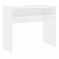 vidaXL Scrivania Bianca 90x50x74 cm in Legno Multistrato - Vista aggiuntiva 2