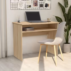 La nostra scrivania elegante e moderna sarà un'aggiunta pratica alla vostra area studio o lavoro! Realizzata in legno multist ...