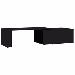 vidaXL Tavolino da Salotto Nero 150x50x35 cm in Legno Multistrato - Vista aggiuntiva 2