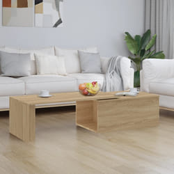 vidaXL Tavolino da Salotto Rovere Sonoma 150x50x35cm Legno Multistrato