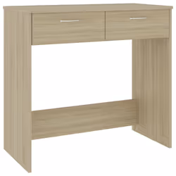 vidaXL Scrivania Rovere Sonoma 80x40x75 cm in Legno Multistrato - Vista aggiuntiva 2