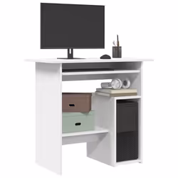 Scrivania Bianca 80x45x74 cm in Legno Multistratocod mxl 73241