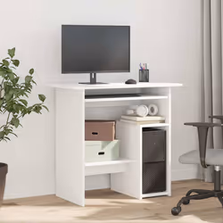 Scrivania Bianca 80x45x74 cm in Legno Multistratocod mxl 73241