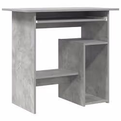vidaXL Scrivania Grigio Cemento 80x45x74 cm in Legno Multistrato - Vista aggiuntiva 2