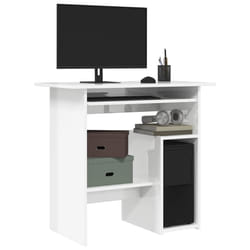 Scrivania Bianco Lucido 80x45x74 cm in Legno Multistratocod mxl 73399