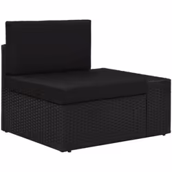 Questa poltrona modulare ad angolo in polyrattan combina stile e funzionalità ed è stata progettata per essere usata all'aper ...