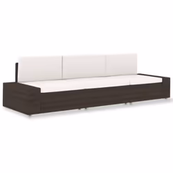 Questo set componibile di divano in polyrattan unisce stile e funzionalità ed è progettato per essere utilizzato all'aperto t ...