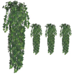 vidaXL Foglie Artificiali di Edera 4 pz Verdi 90 cm