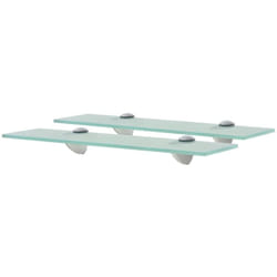 Vidaxl - Mensole Galleggianti 2 pz, Mobile Moderno in Vetro 40x10 cm 8 mm 4418