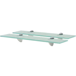 Vidaxl - Mensole Galleggianti 2 pz in Vetro 50x10 cm 8 mm 88553