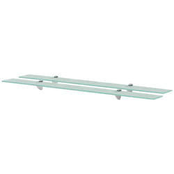 Vidaxl - Set da 2 mensole ideali per qualsiasi srtante in vetro disponibili varie misure dimensioni: 100 x 10 cm