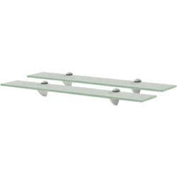 Vidaxl - Set 2 mensole galleggianti in vetro temperato disponibili in varie misure dimensioni : 60 x 20 cm
