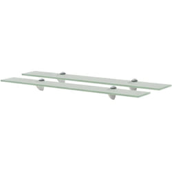 Vidaxl - Mensole Galleggianti 2 pz, Mobile Moderno in Vetro 70x20 cm 8 mm 5804