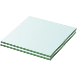Mensole in Vetro Trasparente 2 pz 20x15 cm Vidaxl 60518