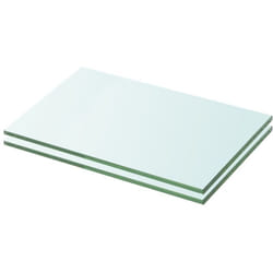 Mensole in Vetro Trasparente 2 pz, Mobile Moderno 20x25 cm Vidaxl 3938