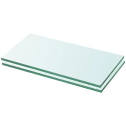 Mensole in Vetro Trasparente 2 pz, Mobile Moderno 20x30 cm Vidaxl 4152