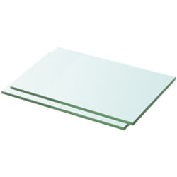Mensole in Vetro Trasparente 2 pz 30x15 cm Vidaxl 76252