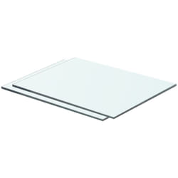 Mensole in Vetro Trasparente 2 pz, Mobile Moderno 40x25 cm Vidaxl 5543